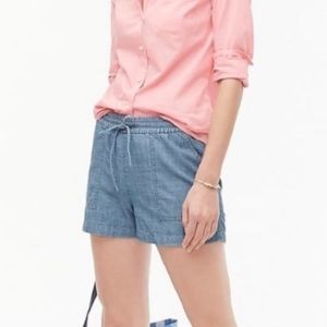 J. Crew Chambray Drawstring Shorts XL